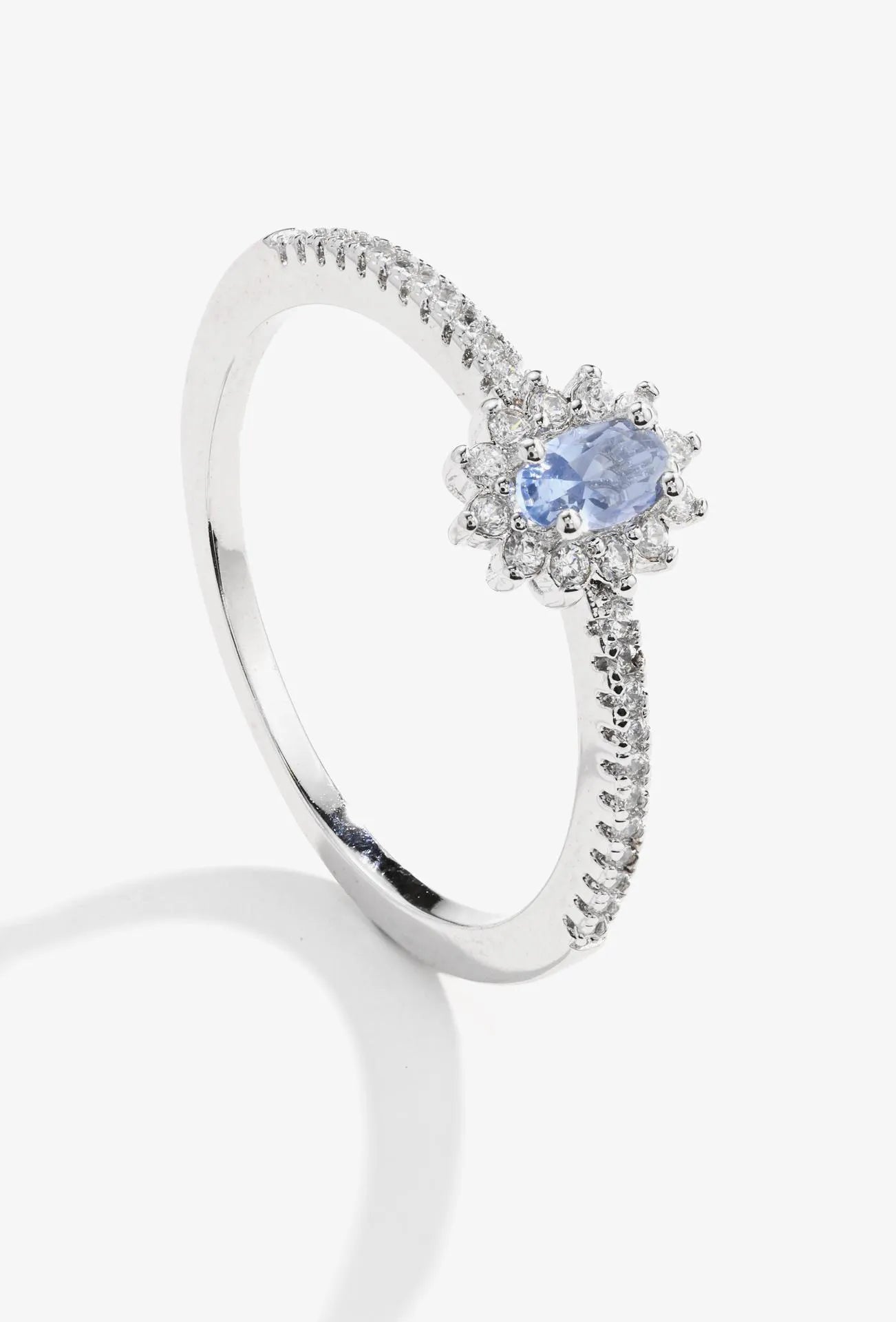 Kate Half Eternity Ring - Tanzanite